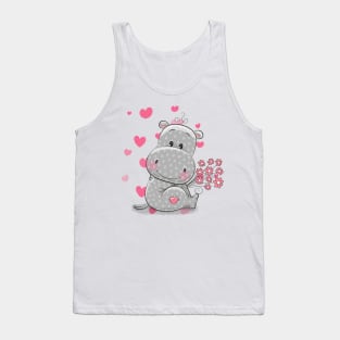 Hippopotamus love Tank Top